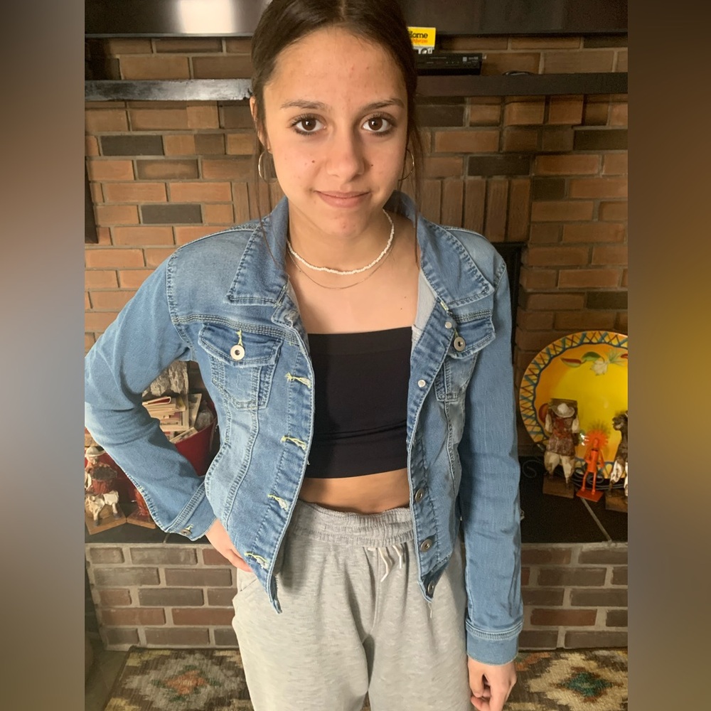 Slightly stress Jean jacket. SM